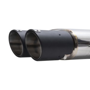 Hyundai Veloster Performance Exhaust - Rear - Injen - Axle Back, SES1342AB - Dual Carbon Fiber Tips - `19-`21