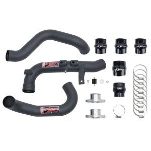 Honda Civic Si Intercooler Pipe Kit - Injen - Aluminum Intercooler Pipe Kit - Wrinkle Black - `22-`24