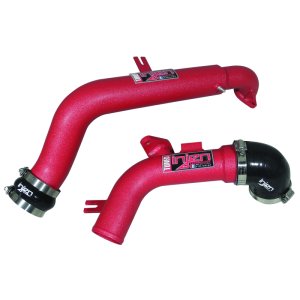 Nissan Juke Intercooler Pipe Kit - Upper - Injen - Performance Intercooler Pipes with CNC Machined BOV and Sensor Flanges - Wrinkle Red - `11-`15