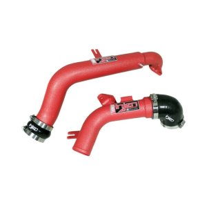 Nissan Juke Intercooler Pipe Kit - Upper - Injen - Performance Intercooler Pipes with CNC Machined BOV and Sensor Flanges - Wrinkle Red - `11-`15