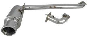 Scion tC Performance Exhaust - Injen - Axle Back w/Rolled Lip - Polished - `11-`16
