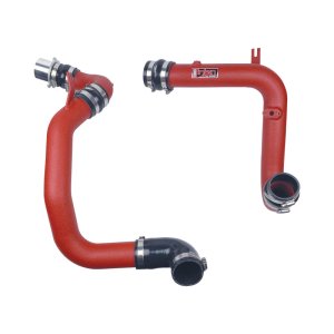 Volkswagen GTI Intercooler Pipe Kit - Injen - Wrinkle Red SES - Red - `15-`17