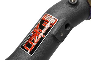 Cadillac ATS Intercooler Pipe Kit - Injen - Mandrel Bent Aluminum, CNC Machined Billet Flanges - Wrinkle Black - `13-`19