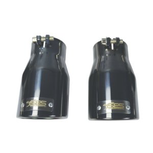 Ford Focus RS Performance Exhaust - Injen - Cat Back, Dual High Flow Resonators - Black Chrome - `16-`18