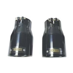 Ford Focus RS Performance Exhaust - Injen - Cat Back, Dual High Flow Resonators - Black Chrome - `16-`18