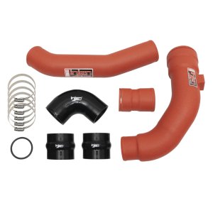 Ford F550 Intercooler Piping Kit - Injen - SES9004ICPWR - Wrinkle Red - `17-`22