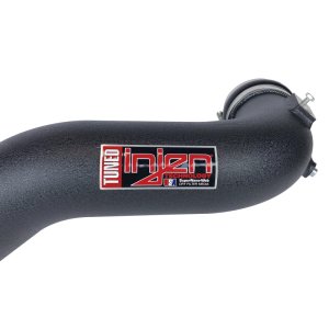 Ford F-150 Intercooler Piping Kit - Injen - Aluminum, T6-6061, Mandrel-Bent - Wrinkle Black - `15-`20