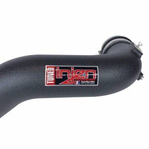 Ford F-150 Raptor Intercooler Piping Kit - Injen - Aluminum, T6-6061, Mandrel-Bent - Wrinkle Black - `17-`20