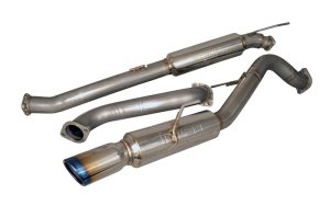 Ford Fiesta Performance Exhaust - Injen - Cat Back, Stainless Steel, Burnt Tip, Race Series - `14-`19