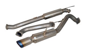 Ford Fiesta Performance Exhaust - Injen - Cat Back, Stainless Steel, Burnt Tip, Race Series - `14-`19