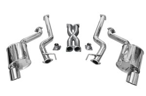 Ford Mustang Performance Exhaust - Injen - Cat Back, 3in Stainless Steel, Polished - `15-`17