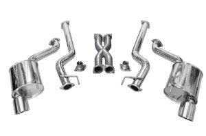 Ford Mustang Performance Exhaust - Injen - Cat Back, 3in Stainless Steel, Polished - `15-`17