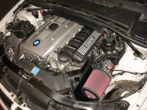 BMW 1 Series Performance Air Intake - Injen - SP Series Short Ram, Includes Heat Shield, MR Technology + Air Fusion, SuperNano-Web Dry Filter, CARB EO D-476-8 (excludes SULEV) - Black - `08-`13