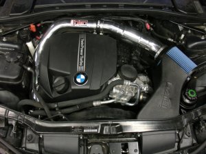 BMW 335i Performance Air Intake - Injen - SP Short Ram Air Intake System with MR Tech, Air Fusion - Wrinkle Black - `11-`13
