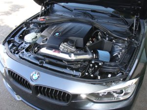 BMW M335i Performance Air Intake - Injen - SP Series Short Ram w/MegaRam Technology - Wrinkle Black - `12-`13