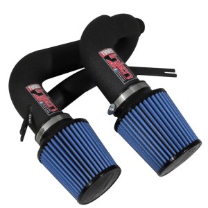 BMW 5 Series Performance Air Intake - Injen - SP Series Short Ram, Twin Intake, MR Technology, SuperNano-Web Dry Filter - Wrinkle Black - `08-`10