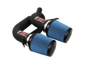 BMW 5 Series Performance Air Intake - Injen - SP Series Short Ram, Twin Intake, MR Technology, SuperNano-Web Dry Filter - Wrinkle Black - `08-`10