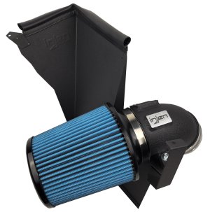 BMW 2 Series Performance Air Intake - Injen - SP Aluminum Series Short Ram (SP1140WB), 4.00 in 6061-T6 mandrel-bent tube, SuperNano-Web dry filter - Wrinkle Black - `20-`25