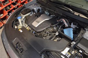 Hyundai Sonata Performance Air Intake - Injen - Short Ram Intake + Heat Shield - Polished - `15-`18
