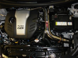 Hyundai Veloster Performance Air Intake - Injen - SP Series, MR Technology, SuperNano-Web Dry Filter, Converts to Short Ram - Polished - `13-`17
