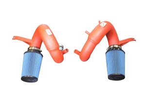 Kia Stinger Performance Air Intake - Injen - Short Ram, SP1350 - Wrinkle Red - `18-`23