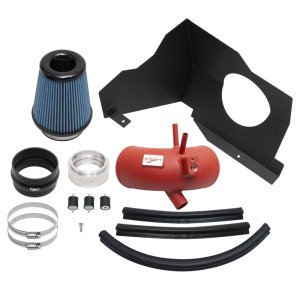 Kia Stinger Performance Air Intake - Injen - SP Series Short Ram - Wrinkle Red - `22-`23