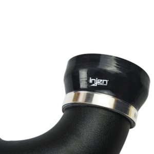 Kia Stinger Performance Air Intake - Injen - SP1355 Short Ram + SuperNano Web Dry Air Filter - Wrinkle Black - `18-`20