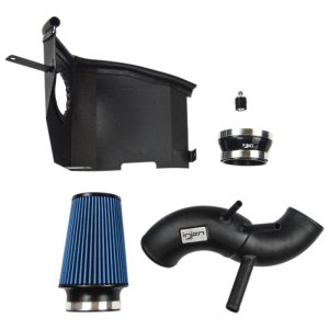 Kia Stinger Performance Air Intake - Injen - SP1355 Short Ram + SuperNano Web Dry Air Filter - Wrinkle Black - `18-`20