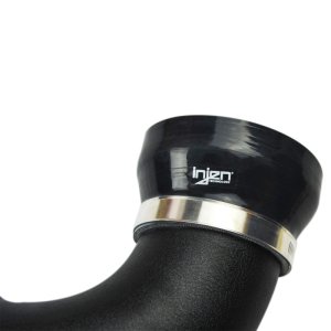 Kia Stinger Performance Air Intake - Injen - SP1355 Short Ram + SuperNano Web Dry Air Filter - Wrinkle Black - `18-`20