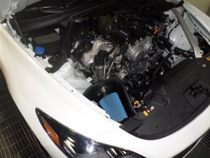 Kia Stinger Performance Air Intake - Injen - SP Short Ram, SuperNano-Web Dry Filter, MR Technology - Wrinkle Red - `18-`20 Kia Stinger Performance Air Intake - Injen - SP Short Ram, SuperNano-Web Dry Filter, MR Technology - Wrinkle Red - `18-`20