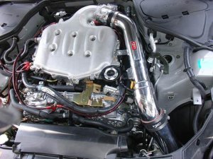 Infiniti G35 Coupe Performance Air Intake - Injen - SP Series Cold Air Intake with MegaRam (MR) Technology - Polished - `03-`07