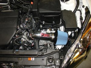 Mazda 3 Performance Air Intake - Injen - SP Cold Air Intake w/ Silicone Intake Hose, MR Technology, Air Fusion - Black - `10-`12