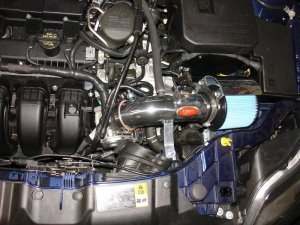 Ford Focus Performance Air Intake - Injen - SP Series with MR Tech, Web Nano-Fiber Dry Filter & Heat Shield - Black - `12-`14