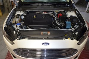 Ford Fusion Performance Air Intake - Injen - Short Ram Intake w/MR Tech & Heat Shield - Black - 2013