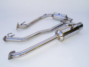 Honda Fit Performance Exhaust - Invidia - N1 - Stainless Tips - `06-`08