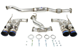 Subaru WRX Performance Exhaust - Invidia - Catback, Gemini Single Layer Titanium Tip - `08-`14