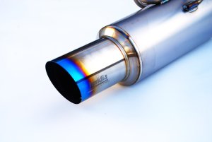 Subaru WRX Performance Exhaust - Invidia - Single Outlet Full Titanium Cat-Back - `08-`14