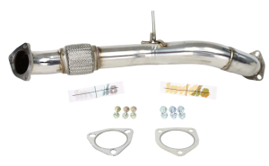 Honda Civic Type-R Performance Exhaust - Front - Invidia - 70mm Front Pipe - `17-`27