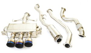 Honda Civic Type R Performance Exhaust - Invidia - Q300 Triple Titanium Tip Cat-back - `17-`19