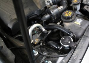 Ford Taurus SHO Oil Separator - Passenger Side - J&L - 3.0 - Clear Anodized - `10-`18