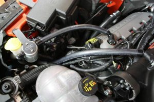 Ford Mustang Oil Separator - Passenger Side - J&L - 3.0 - Clear Anodized - `15-`23 Ford Mustang Oil Separator - Passenger Side - J&L - 3.0 - Clear Anodized - `15-`23