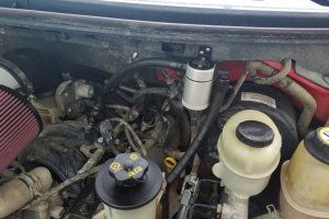 Ford F-150 Oil Separator - Driver Side - J&L - J&L 3.0 - Clear Anodized - `05-`10