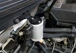 Ford Expedition Oil Separator - Passenger Side - J&L - 3.0 - Clear Anodized - `15-`17