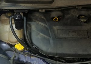 Ford Escape Oil Separator - Passenger Side - J&L - 3.0 - Black Anodized - `13-`18 Ford Escape Oil Separator - Passenger Side - J&L - 3.0 - Black Anodized - `13-`18