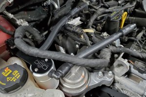 Ford Fusion Oil Separator - Passenger Side - J&L - J&L 3.0 - Clear Anodized - `13-`19