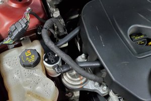 Ford Fusion Oil Separator - Passenger Side - J&L - J&L 3.0 - Clear Anodized - `13-`19