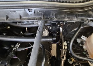 Ford F-250 Oil Separator - Passenger Side - J&L - 3.0 - Black Anodized - `17-`22