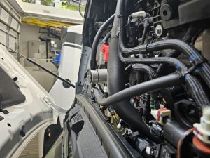 Ford Escape Oil Separator - Driver Side - J&L - Oil Separator 3.0, PCV Side - Clear Anodized - `23-`25