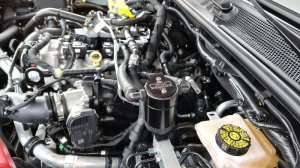 Ford Ranger Oil Separator - PCV Side - J&L - 3.0 - Black Anodized - `23-`25