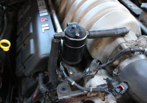 Dodge Magnum Oil Separator - Passenger Side - J&L - Oil Separator 3.0 - Black Anodized - `05-`10